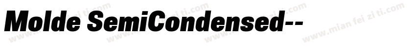Molde SemiCondensed-字体转换